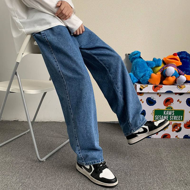 Streetwear Brand Denim - 2026 Novos Jeans Largos de Streetwear