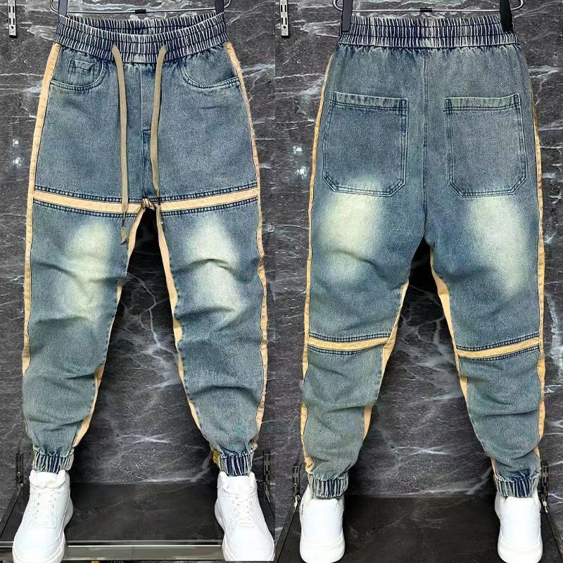 Calça jeans harém azul masculi - Streetwear Brand Denim avaliação e preço