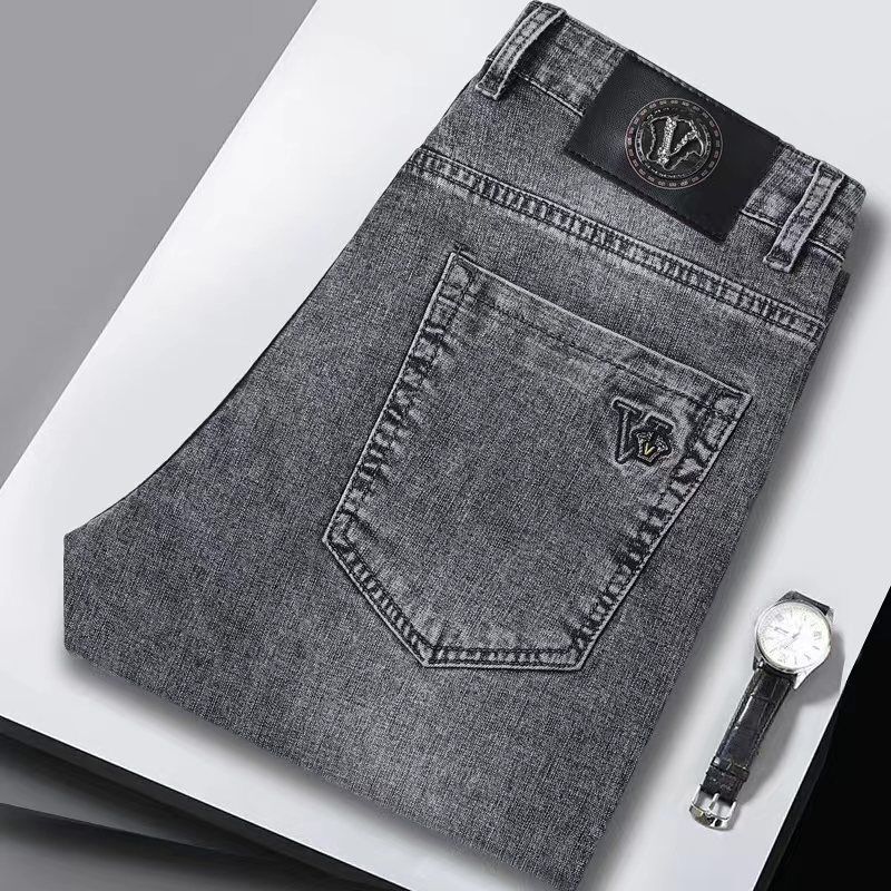 Verão calças de brim finas den - Streetwear Brand Denim avaliação e preço