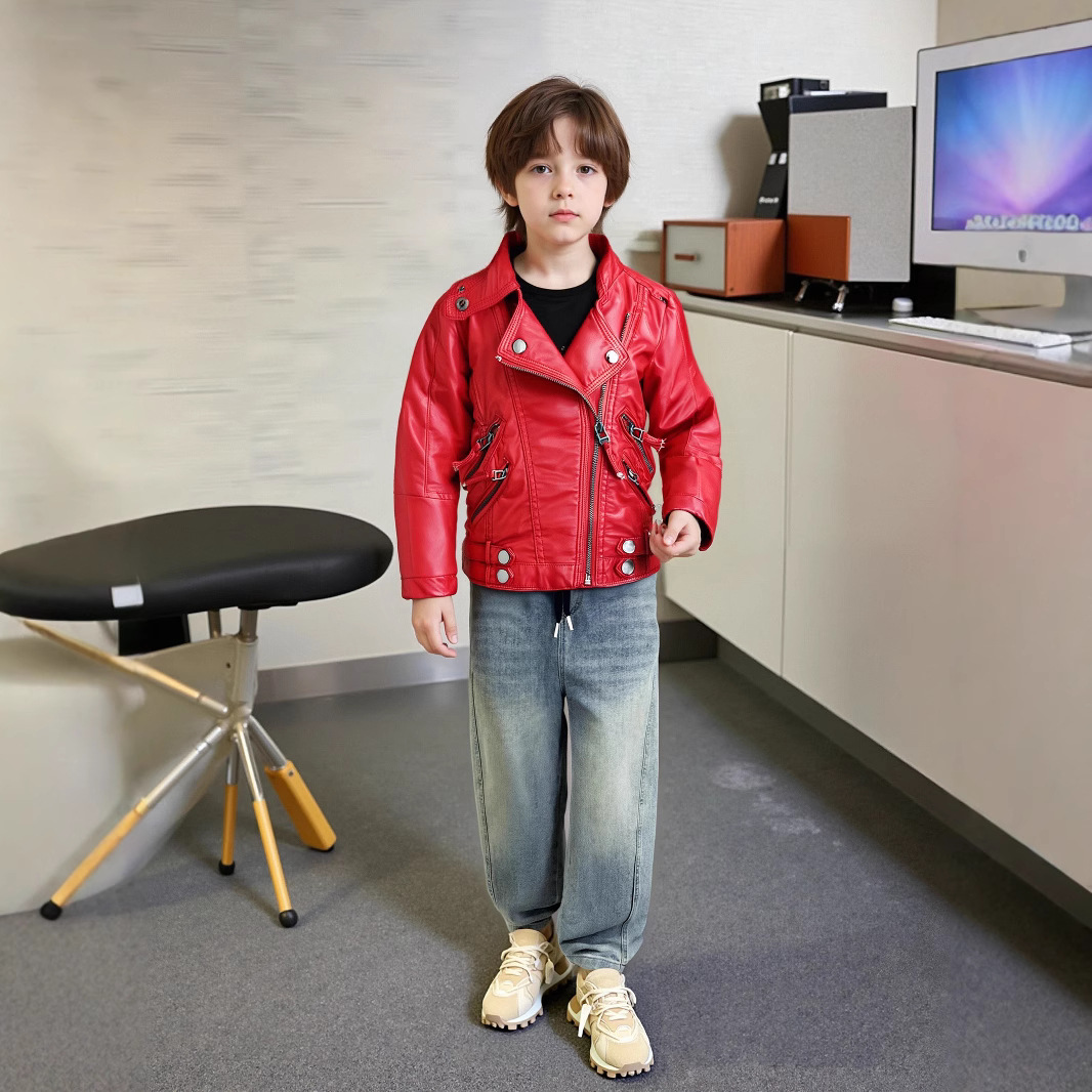 2-12y ano novo meninos meninas - Streetwear Brand Red Logo avaliação e preço